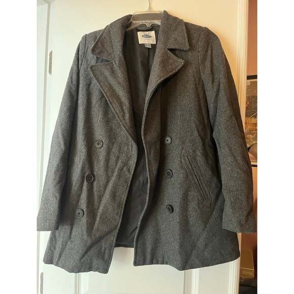 Old Navy Gray Peacoat - Picture 1 of 3